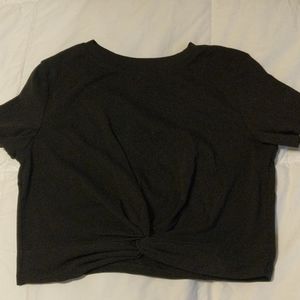 Black crop top